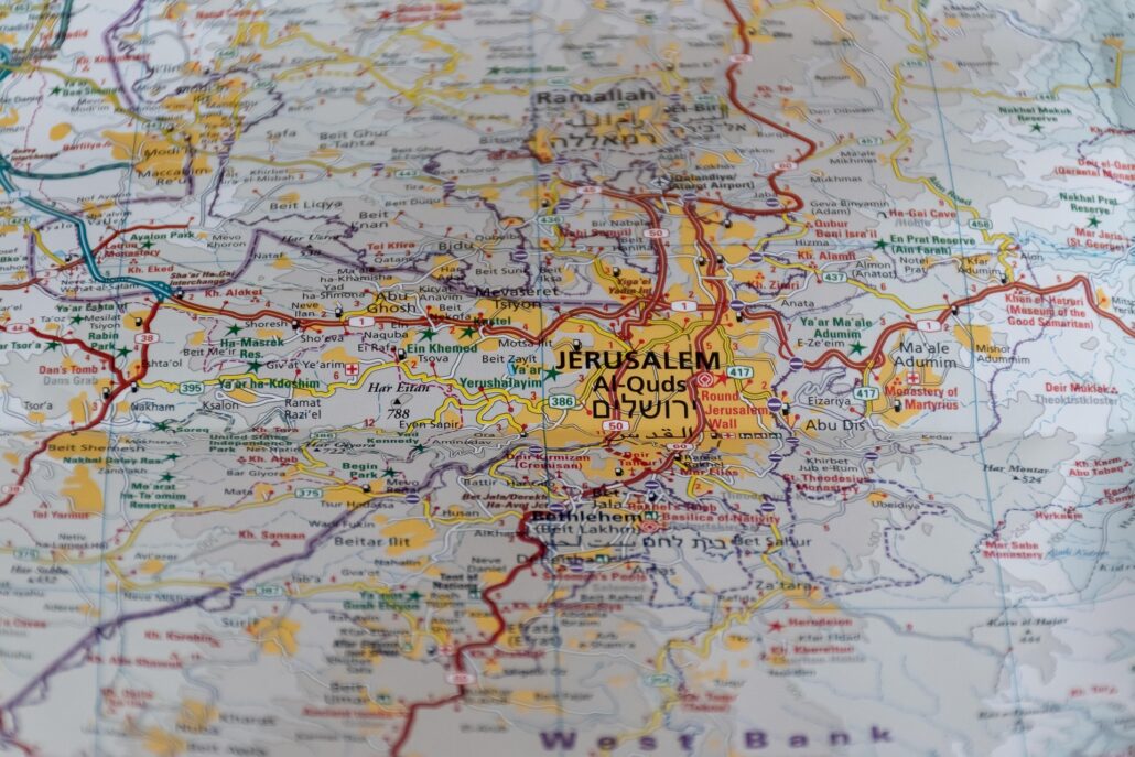 Mapa da Cidade Santa - O Dia de Jerusalém
