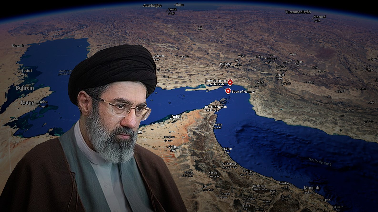 Israel e EUA X Irã, novo líder: Estreito de Ormuz continuará fechado