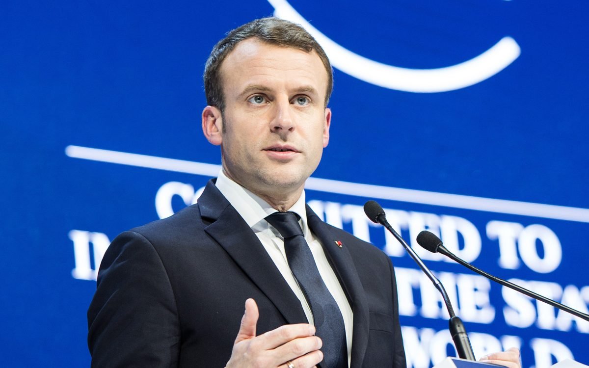 Emmanuel Macron, President of France capture during the Session: Special Address by Emmanuel Macron, President of France at the Annual Meeting 2018 of the World Economic Forum in Davos, January 24, 2018.Copyright by World Economic Forum / Sikarin Thanachaiary
