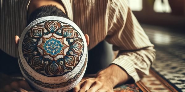 Ramadan: muçulmano rezando em mesquita ai-generated-8644739_1920