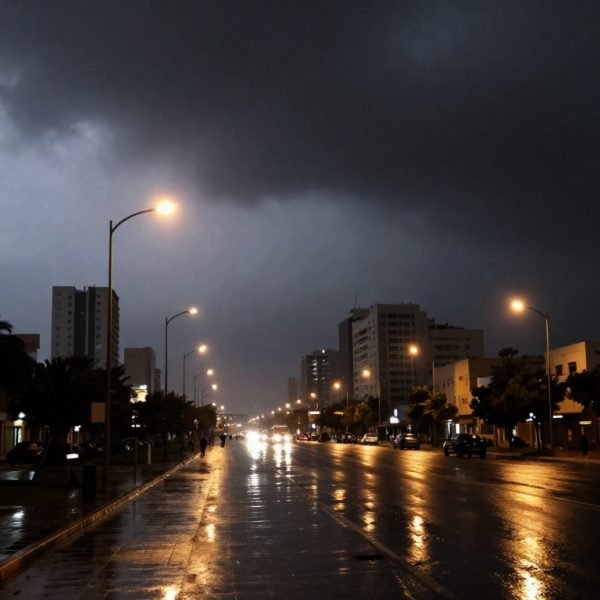 Tempestade sobre tel aviv simulacao ai